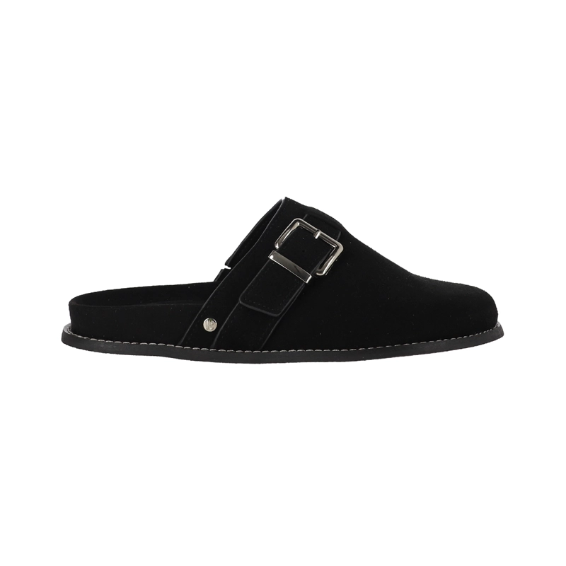 ZUECOS MUJER MICAELA LEATHER NEGRO BAMERS - 1