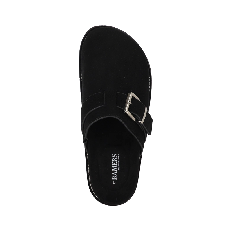 ZUECOS MUJER MICAELA LEATHER NEGRO BAMERS - 3