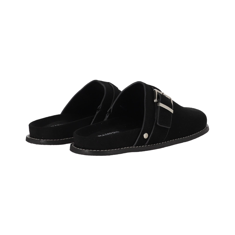 ZUECOS MUJER MICAELA LEATHER NEGRO BAMERS - 6