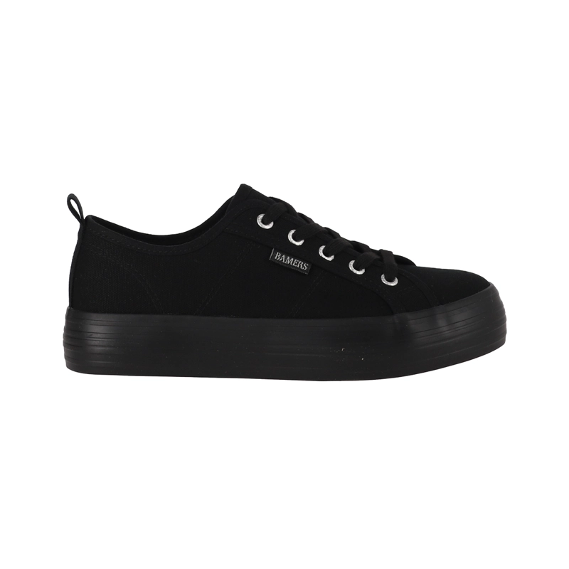 ZAPATILLAS MUJER CON PLATAFORMA NEW CANVAS III BAMERS NEGRO - 1