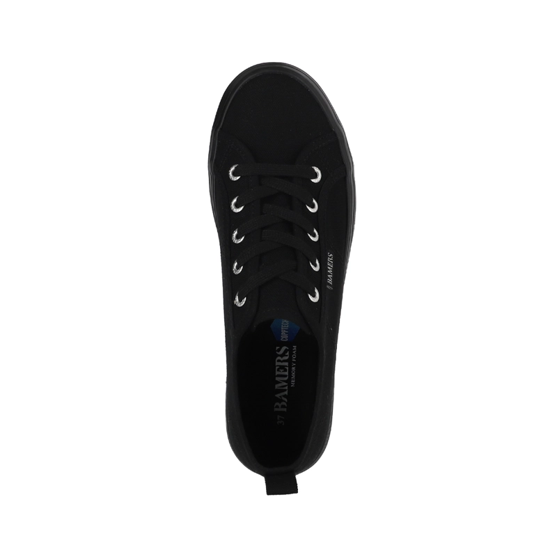ZAPATILLAS MUJER CON PLATAFORMA NEW CANVAS III BAMERS NEGRO - 3