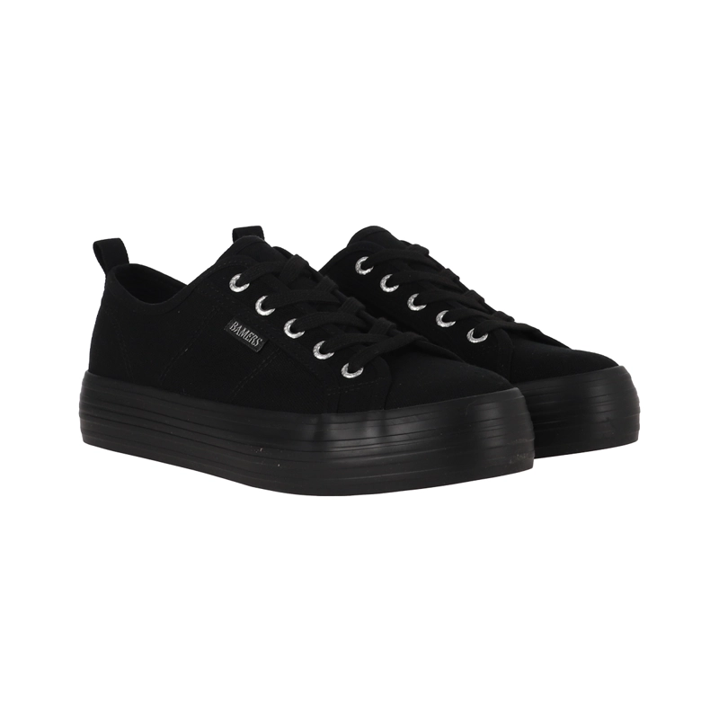 ZAPATILLAS MUJER CON PLATAFORMA NEW CANVAS III BAMERS NEGRO - 5