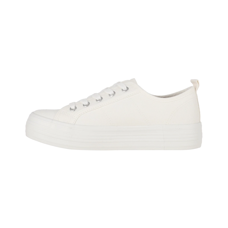 ZAPATILLAS MUJER CON PLATAFORMA NEW CANVAS III BAMERS BLANCO - 2