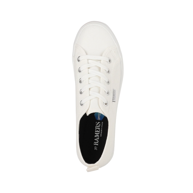 ZAPATILLAS MUJER CON PLATAFORMA NEW CANVAS III BAMERS BLANCO - 3