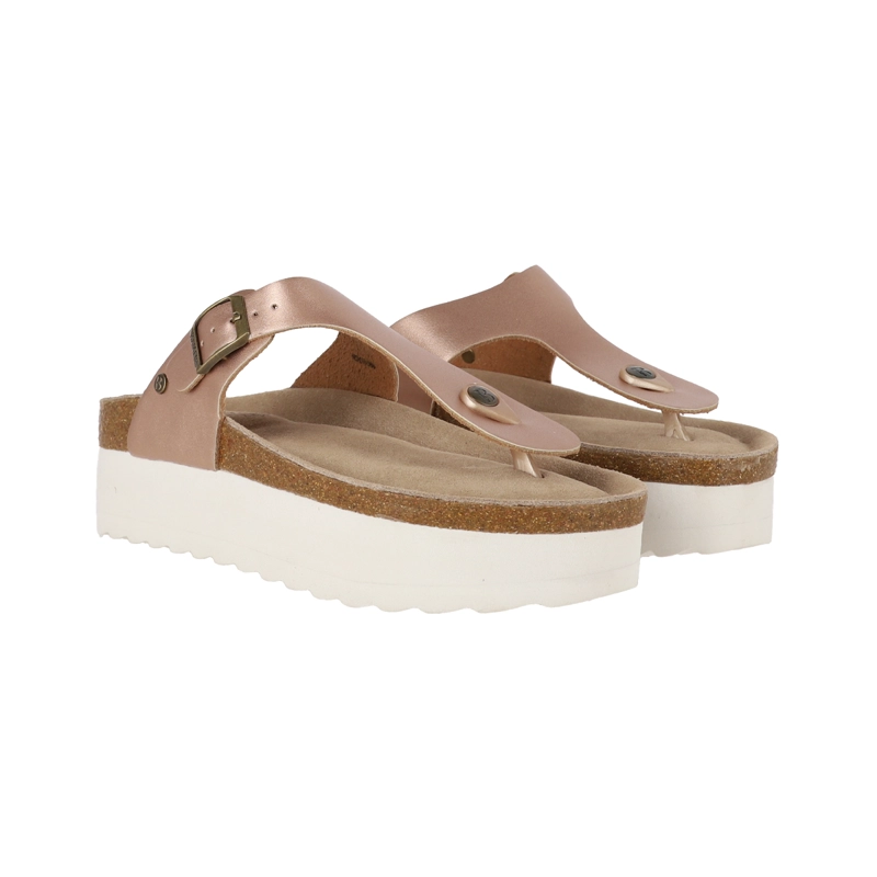 SANDALIAS MUJER CON PLATAFORMA KEND CAPRI HIGH BAMERS ROSADAS - 5