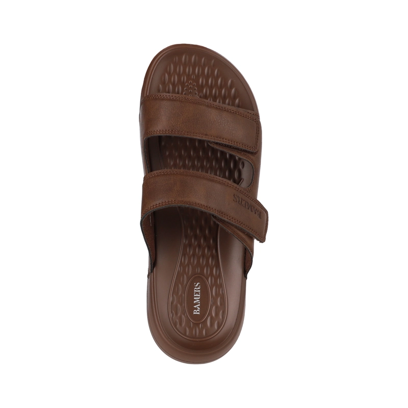 SANDALIAS HOMBRE CON VELCRO KEND BAMERS CAFE - 3