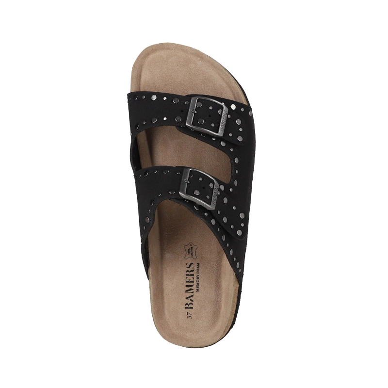 SANDALIAS MUJER KEND STUDS BAMERS NEGRO - 3