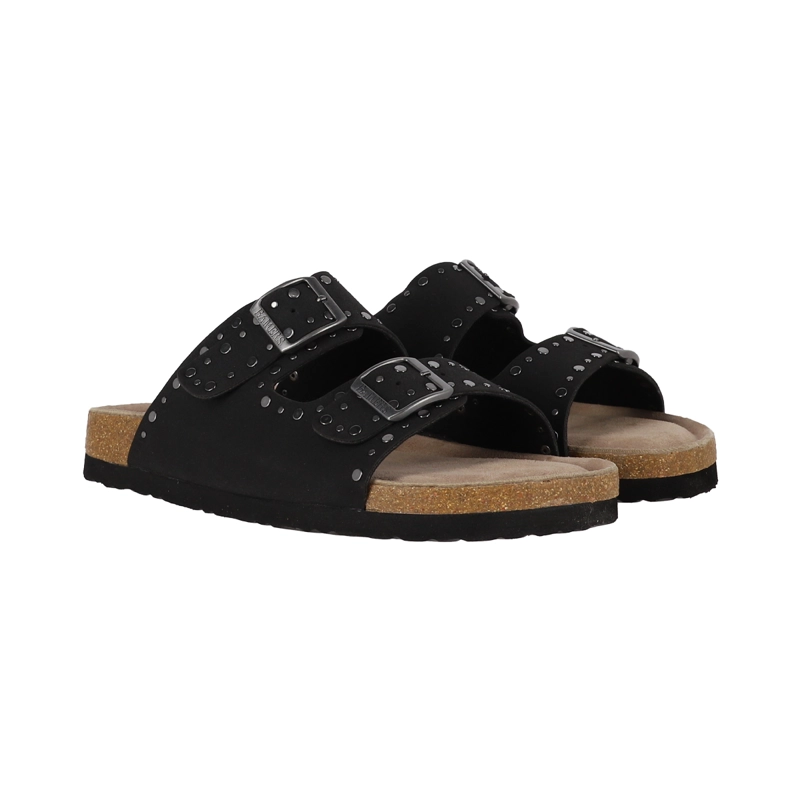 SANDALIAS MUJER KEND STUDS BAMERS NEGRO - 5