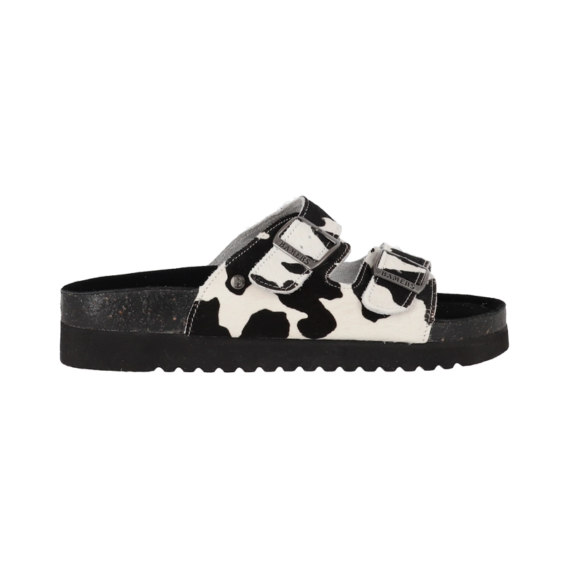 SANDALIAS MUJER KEND HIGH BAMERS PRINT BLANCO/NEGRO - 1