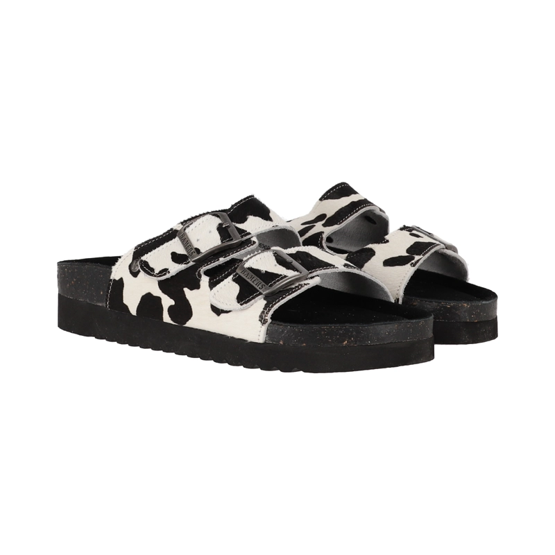SANDALIAS MUJER KEND HIGH BAMERS PRINT BLANCO/NEGRO - 4