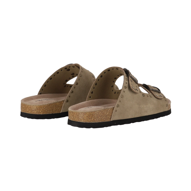 SANDALIAS MUJER KEND STUDS BAMERS BEIGE - 6