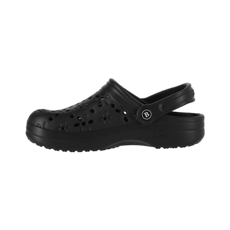 ZUECOS MUJER AIR BAMERS FLORALES NEGRO - 2