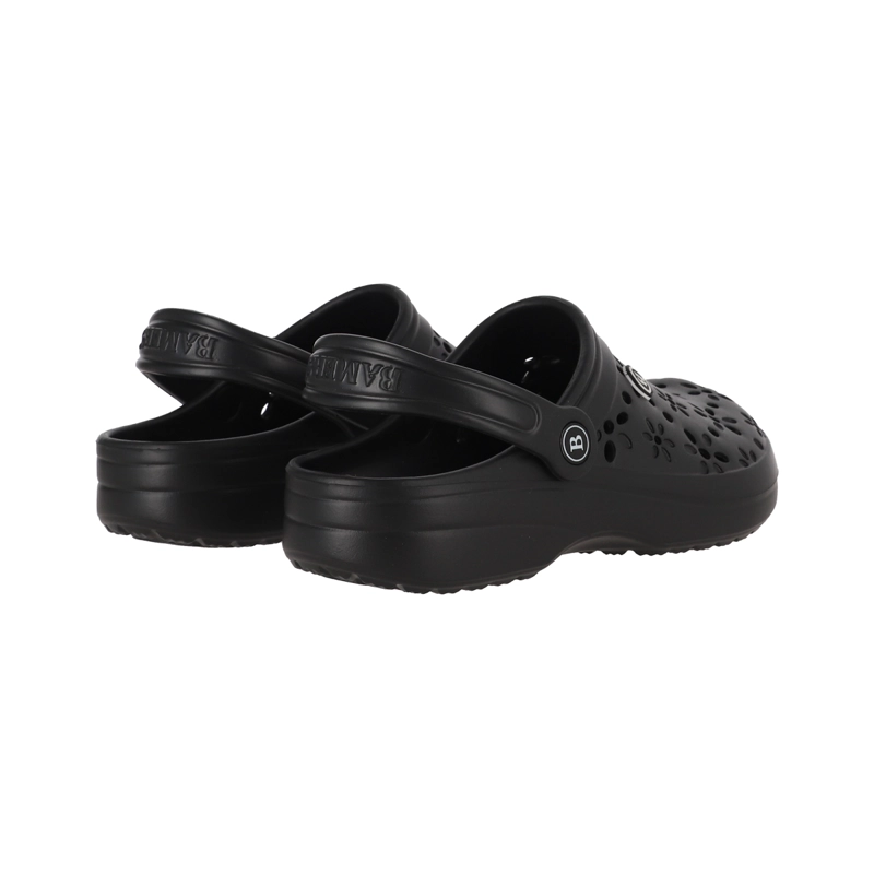 ZUECOS MUJER AIR BAMERS FLORALES NEGRO - 6