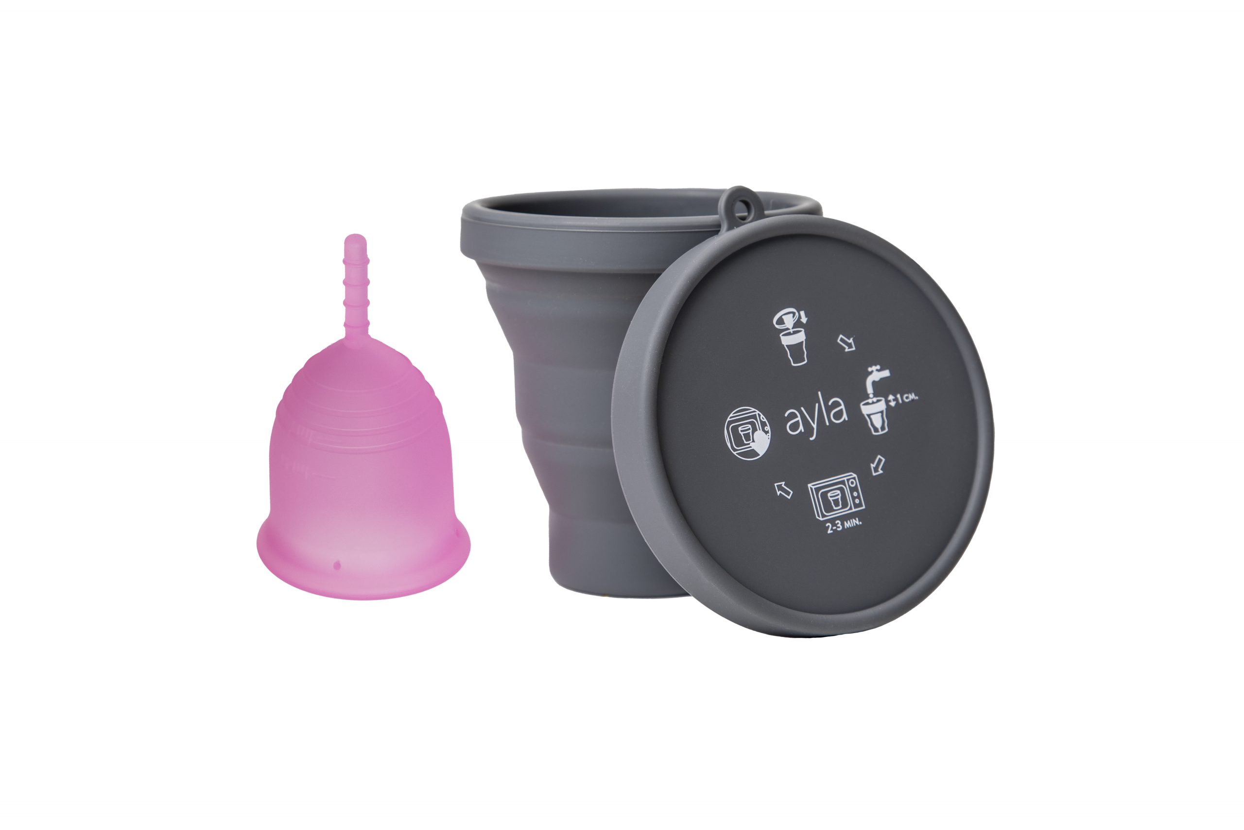 COPA MENSTRUAL AYLA CON ESTERILIZADOR ESTÁNDAR 25MM - 2