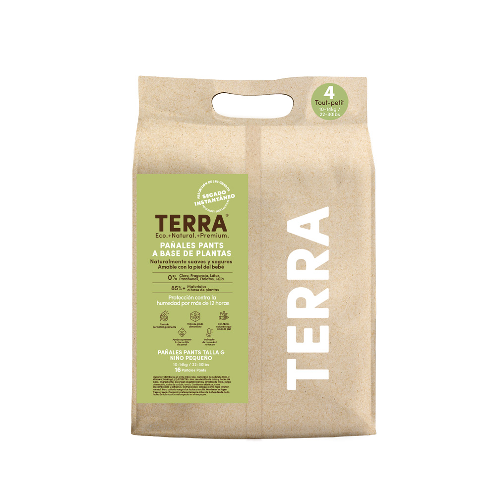 PANTS PAÑALES BIODEGRADABLES TERRA TALLA G 16 UNS - 2