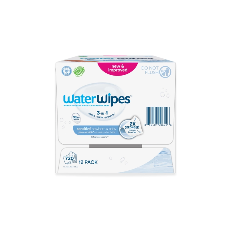 TOALLITAS HÚMEDAS BIODEGRADABLES WATERWIPES 720 UND - 2