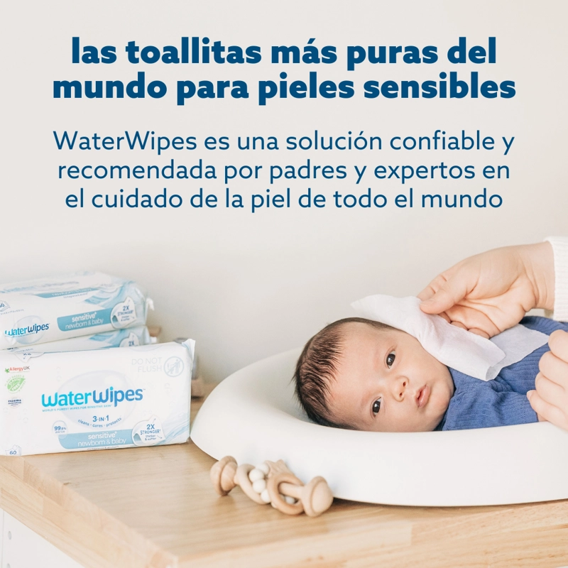 TOALLITAS HÚMEDAS BIODEGRADABLES WATERWIPES 720 UND - 4