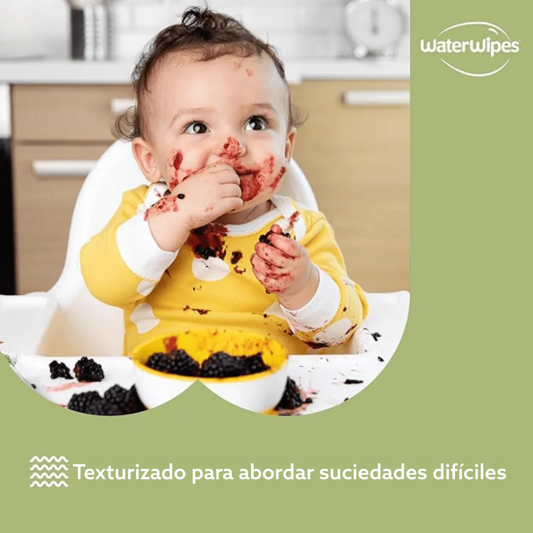 TOALLITAS HUMEDAS WATERWIPES TEXTURED CLEAN 60 UNIDADES - 2
