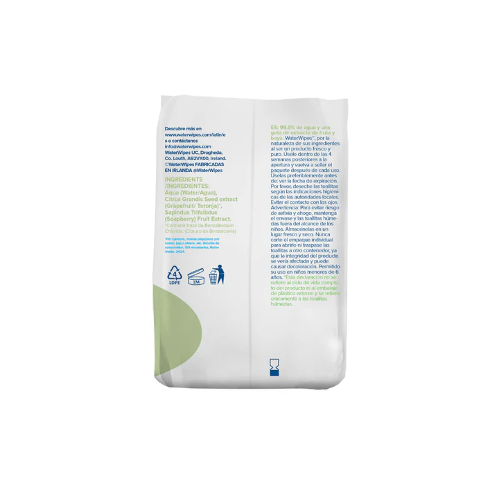 TOALLITAS HUMEDAS WATERWIPES TEXTURED CLEAN 3X60 UNIDADES - 4
