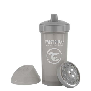 VASO TWISTSHAKE GRIS KID CUP 360ML 12+M PASTEL - 1