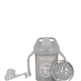VASO TWISTSHAKE GRIS MINI CUP 230ML 4+M PASTEL - 1