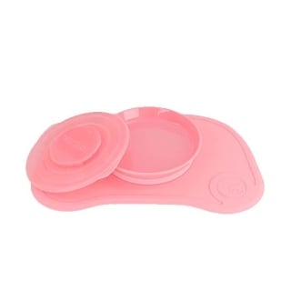 INDIVIDUAL TWISTSHAKE CLICKMAT MINI + PLATO PASTEL ROSADO - 1