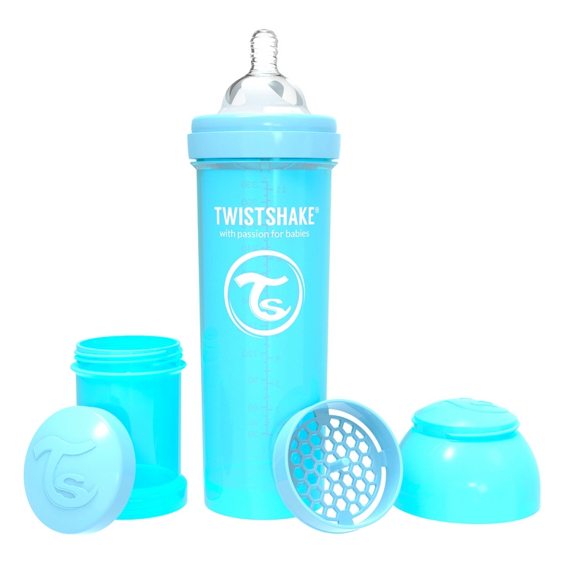 MAMADERA TWISTSHAKE ANTI-CÓLICO 330ML PASTEL AZUL - 1