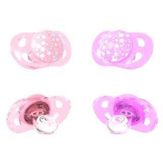 CHUPETES TWISTSHAKE 0-6M 2 UNS MORADO PASTEL ROSADO - 1