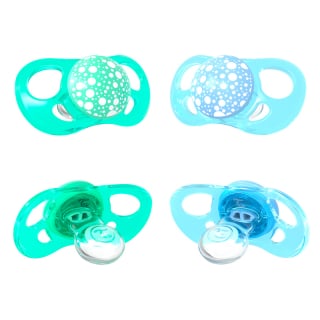 CHUPETES TWISTSHAKE 6+M 2 UNS VERDE PASTEL AZUL - 1