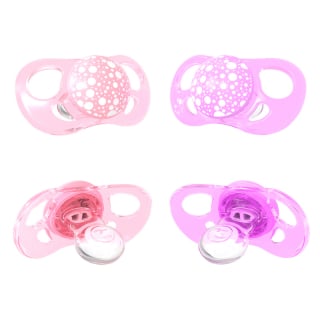 CHUPETES TWISTSHAKE 6+M 2 UNS MORADO PASTEL ROSADO - 1