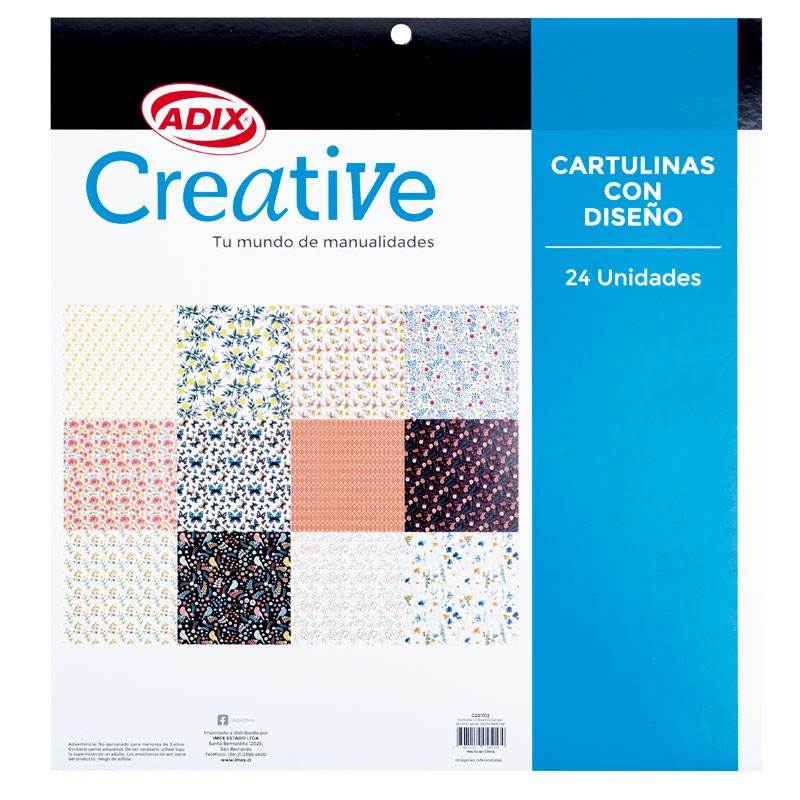 BLOCK DE CARTULINA CREATIVE DISEÑO GARDEN - 1
