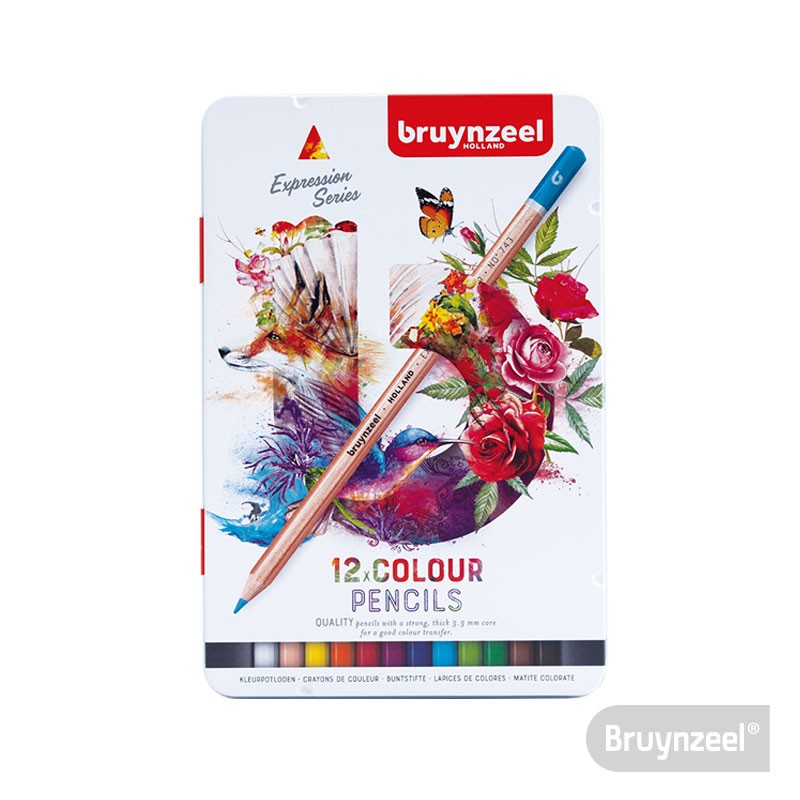 LÁPICES DE COLORES BRUYNZEEL EXPRESSION 12 UNIDADES - 1