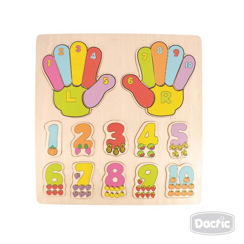 ENCAJE DACTIC MULTICOLOR NÚMEROCANTIDAD MADERA - 2