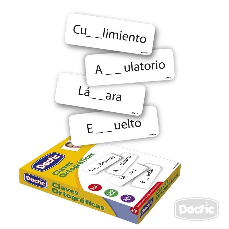 LÁMINA DACTIC CLAVE ORTOGRÁFICA 6X17 CM (051) - 2