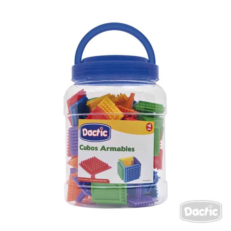 JUGUETE DACTIC CONECTABLE CUBO ARMABLE 85U (044) - 1