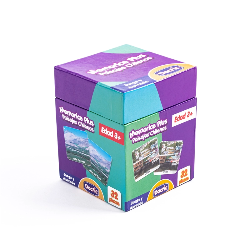 JUEGO DACTIC MEMORICE PLUS PAISAJE CHILE CARTÓN - 1
