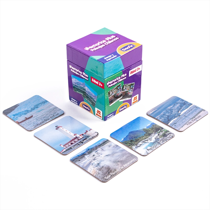 JUEGO DACTIC MEMORICE PLUS PAISAJE CHILE CARTÓN - 2
