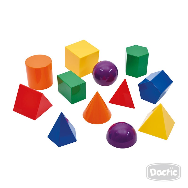 CUERPOS GEOMETRICOS DACTIC 3D PLASTICO12U - 1