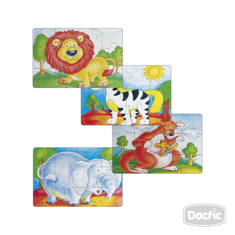 PUZZLE DACTIC MULTICOLOR ANIMAL MADERA (004) - 1