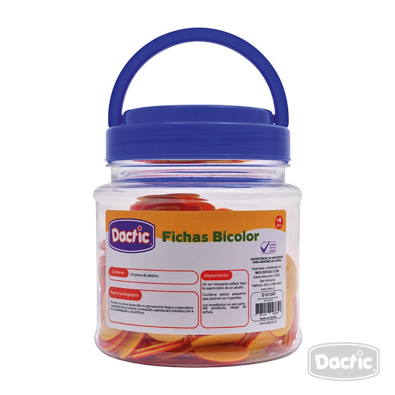 JUGUETE DACTIC FICHAS BICOLOR - 2