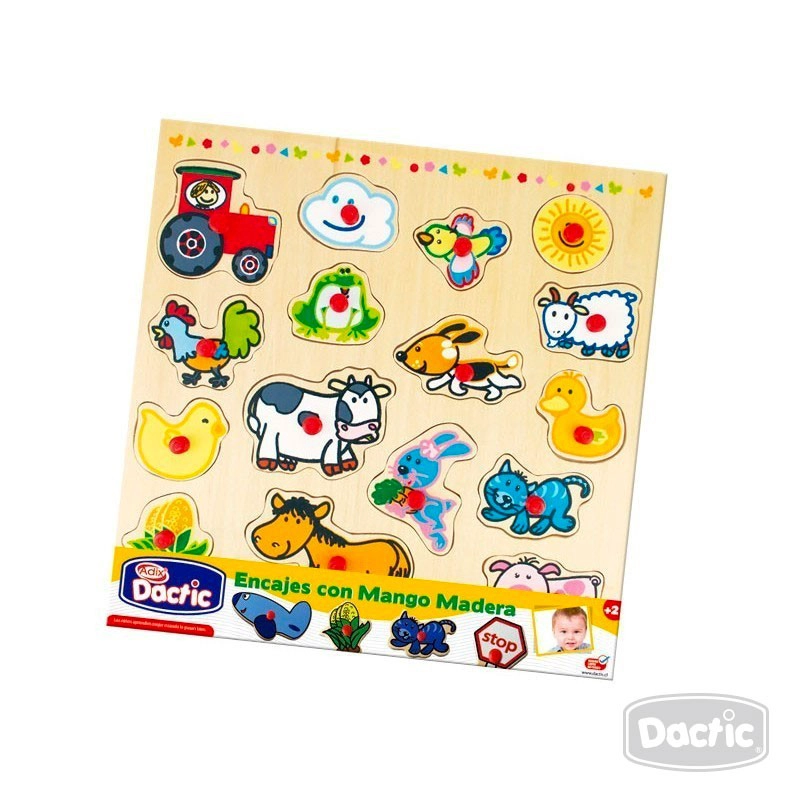 ENCAJE DACTIC MULTICOLOR CON MANGO GRANJA - 1