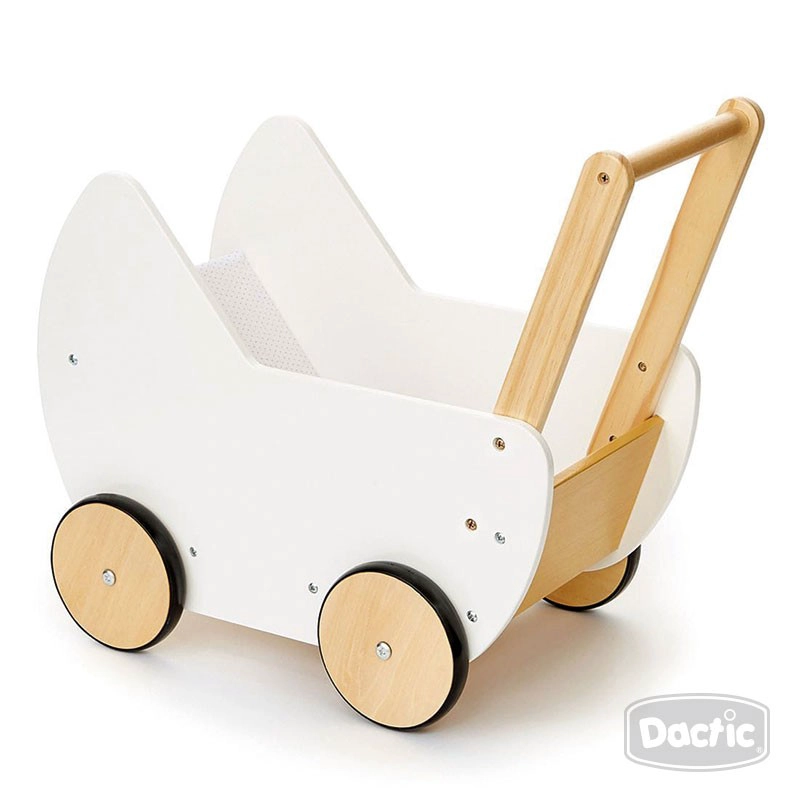 COCHE MUÑECA DACTIC BLANCO MADERA - 1