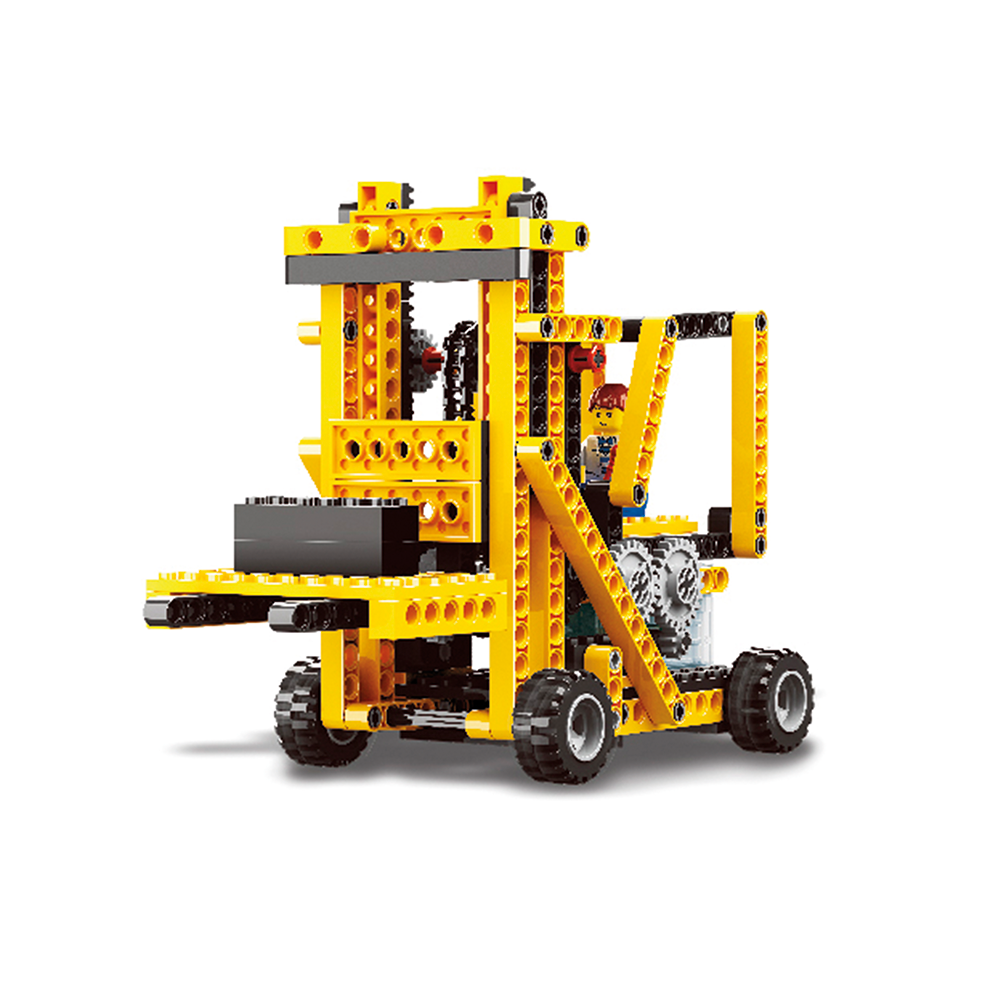 JUGUETE WANGE MULTICOLOR GRUA ELECTRICA ARMABLE 4 EN 1 - 1