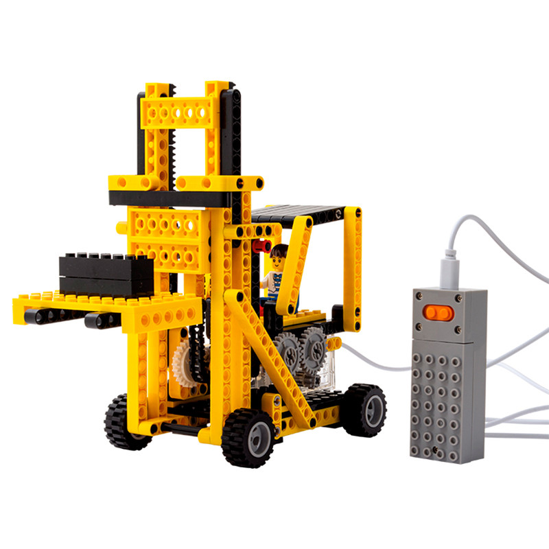 JUGUETE WANGE MULTICOLOR GRUA ELECTRICA ARMABLE 4 EN 1 - 4