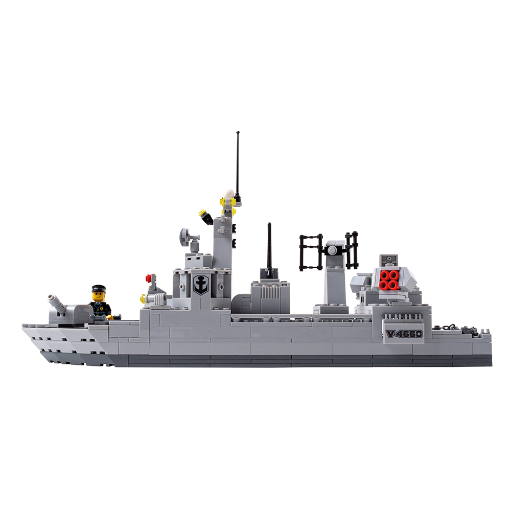 JUGUETE WANGE MULTICOLOR BARCO DESTRUCTOR ARMABLE - 1