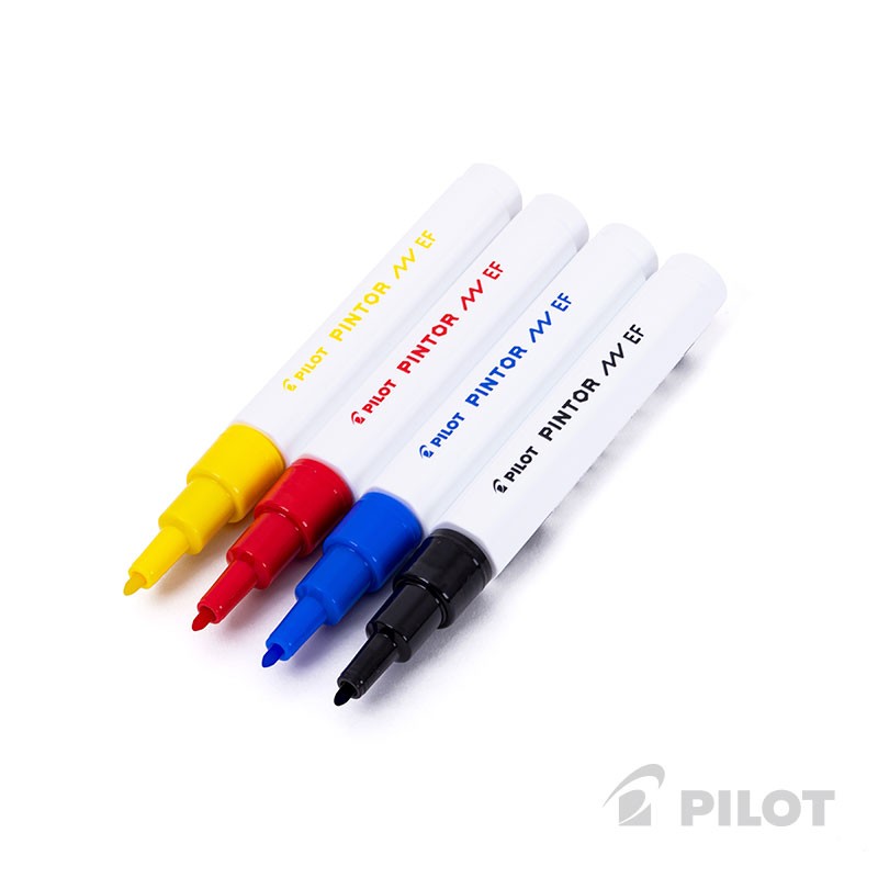 SET PINTOR PILOT NEGRO ROJO AZUL AMARILLO PUNTA EXTRA FINA - 1