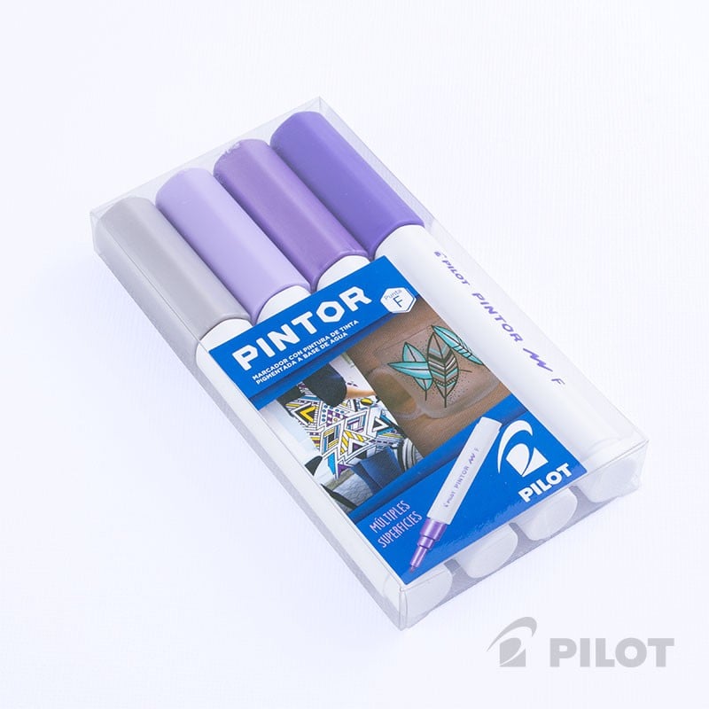 SET PINTOR PILOT COLORES METALIZADOS PUNTA FINA - 2