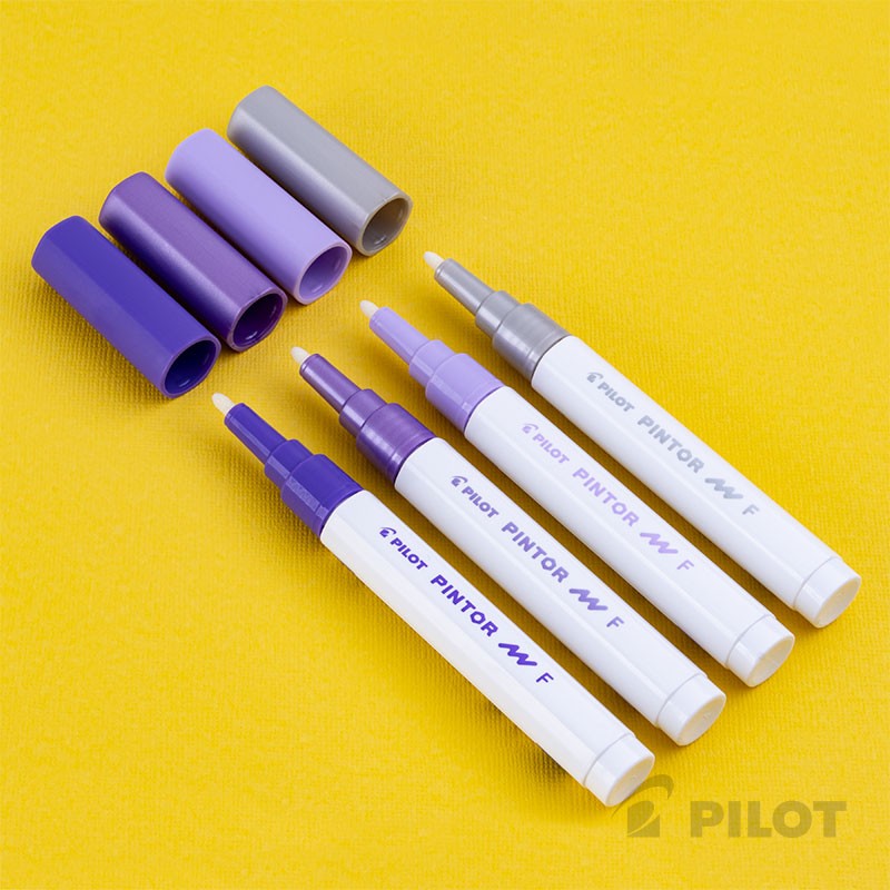 SET PINTOR PILOT COLORES METALIZADOS PUNTA FINA - 3
