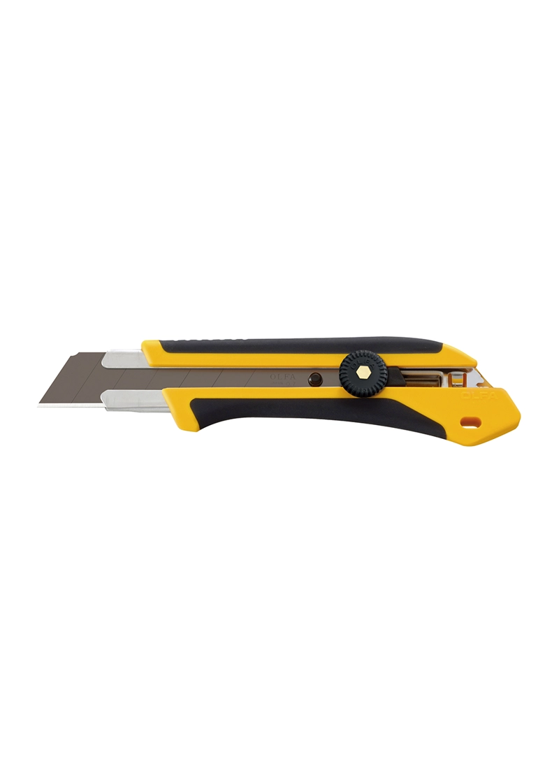 CUCHILLO OLFA EXTRA FUERTE ANTIDESLIZANTE SEGURO MANUAL 25 MM - 1