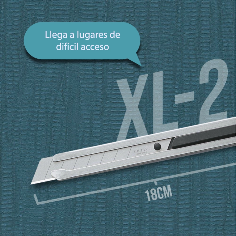 CUCHILLO OLFA INDUSTRIAL LARGO ALCANCE SEGURO MANUAL - 2